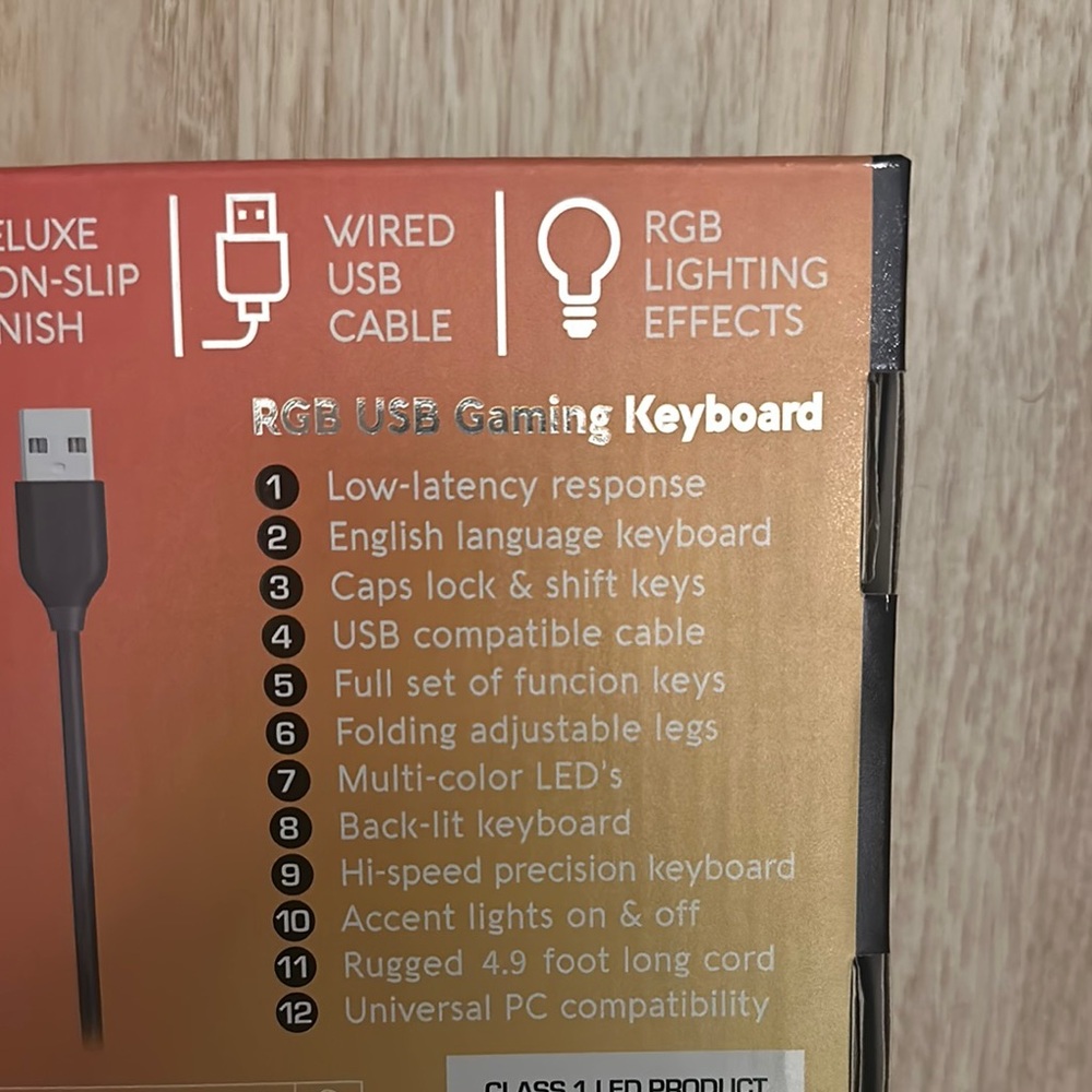 Entry RGB Light-Up Keyboard - Black - Picture 5 of 6